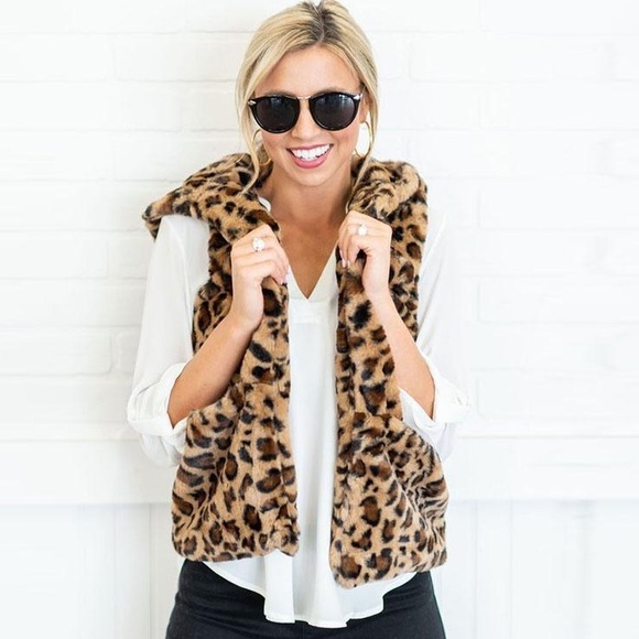 Kristen Blake Jackets & Blazers - Faux fur reversible vest size Small by Celebrity Stylist Kristen Blake NWOT